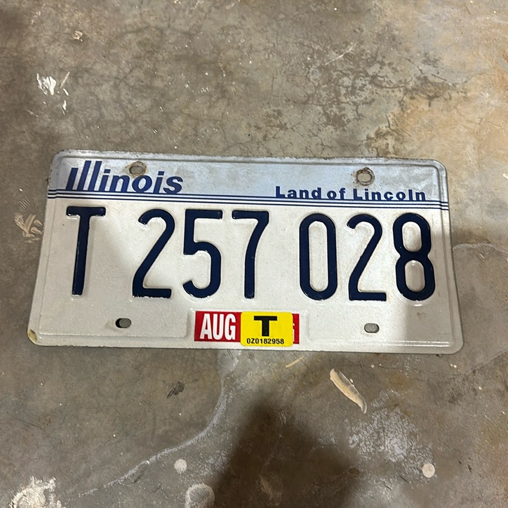 Illinois license plate